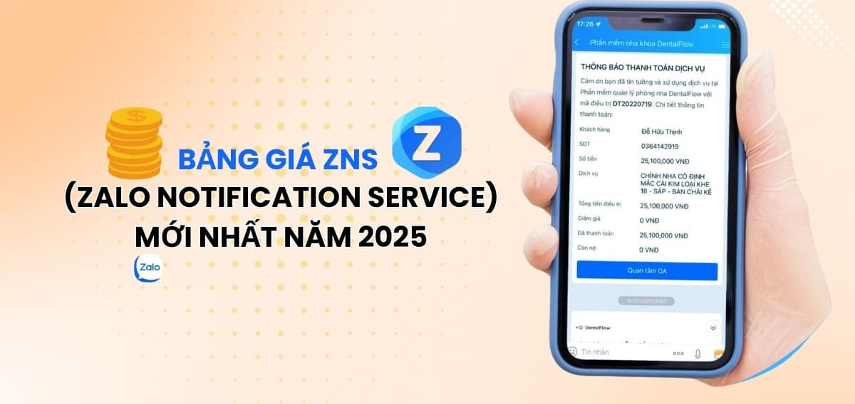 Bảng giá zalo zns