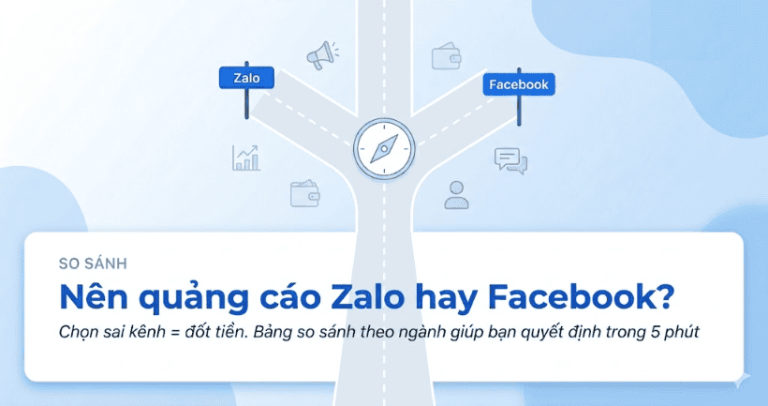 Nên quảng cáo Zalo hay Facebook? Chi tiết giúp bạn chọn đúng kênh