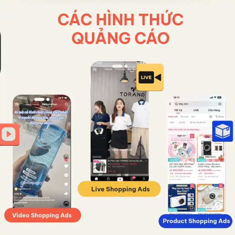 những loại hình quảng cáo trên tiktok