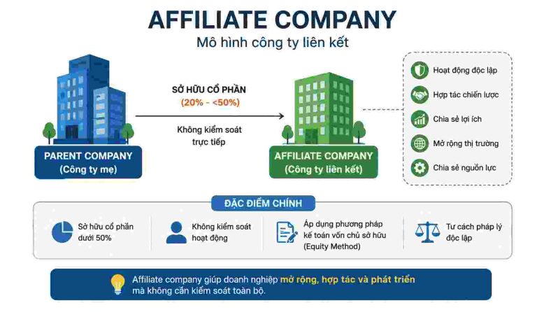 Affiliate Company Là Gì? Công Ty Liên Kết Khác Gì Với Công Ty Con