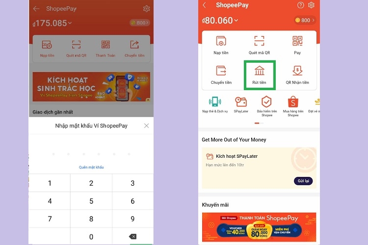 bao lâu thì nhận được tiền ví shopee