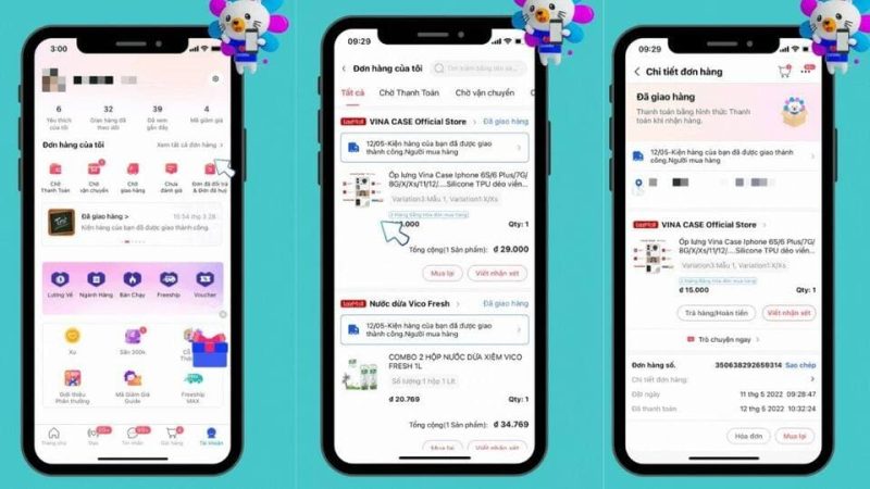 các bước đổi trả hàng trên lazada