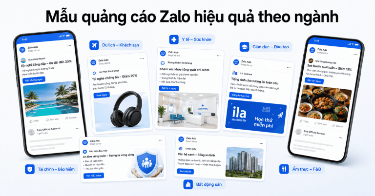 15+ mẫu quảng cáo Zalo theo ngành và cách áp dụng ngay
