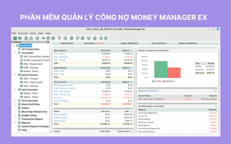 Phần mềm quản lý công nợ so sánh 7 giải pháp phổ biến nhất cho doanh nghiệp
