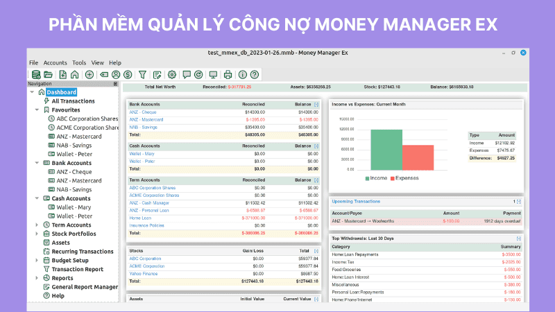 tìm hiểu phần mềm quản lý công nợ