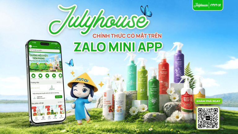 Julyhouse chính thức mở thêm kênh bán hàng trực tiếp trong hệ sinh thái Zalo