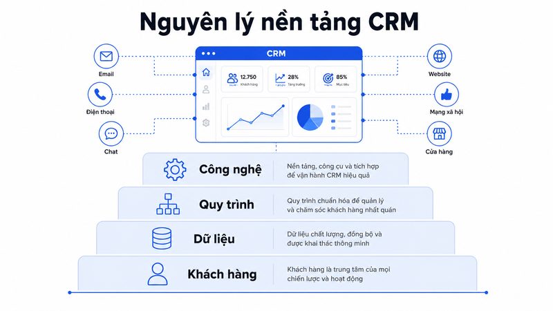 Các nguyên lý nền tảng CRM cần nắm rõ