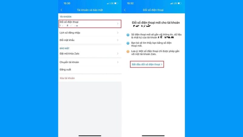 các bước đổi số zalo