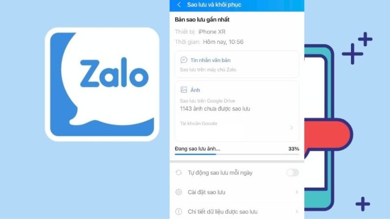 cách khôi phục dữ liệu trên zalo