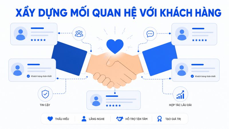 xây dựng mối quan hệ với khách hàng