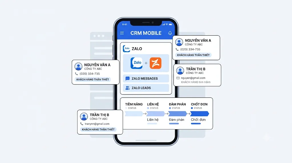 Cung cấp CRM mobile xu hướng quản lý trên di động