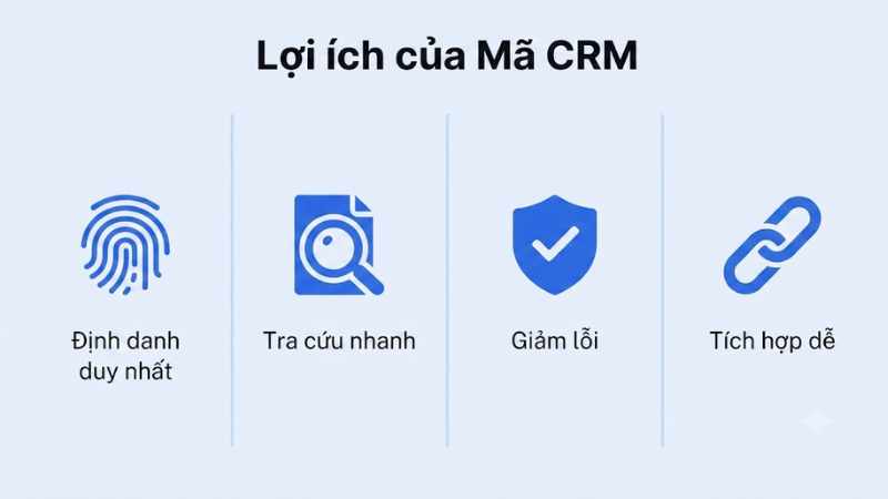 Lợi ích khi sử dụng mã CRM