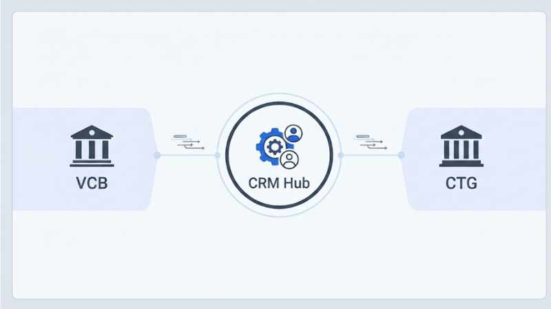 Dự án CRM Vietcombank bài học từ ông lớn ngân hàng