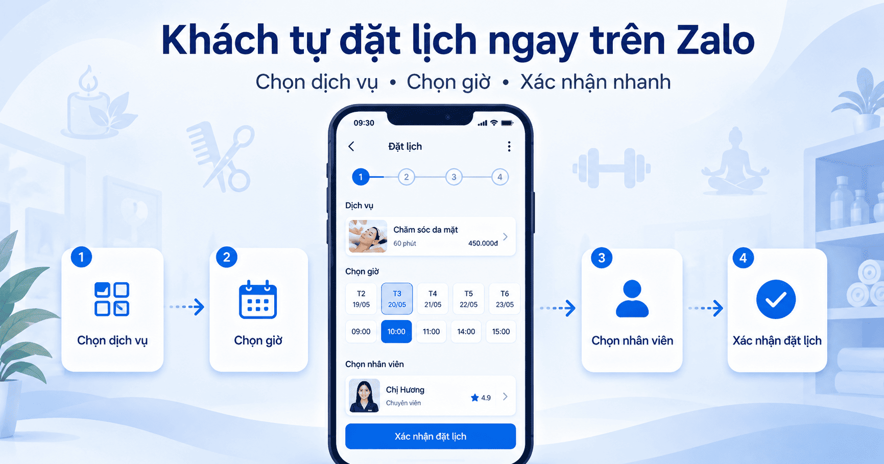 Giải pháp ngành booking Dịch vụ