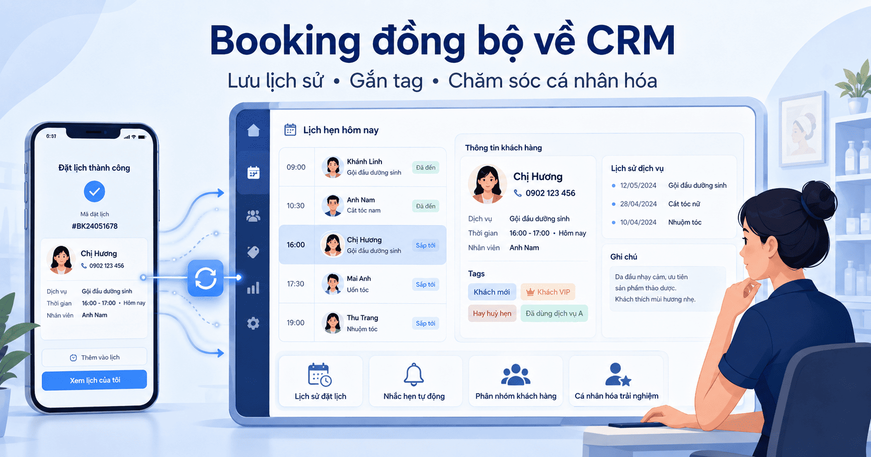 Giải pháp ngành booking Dịch vụ