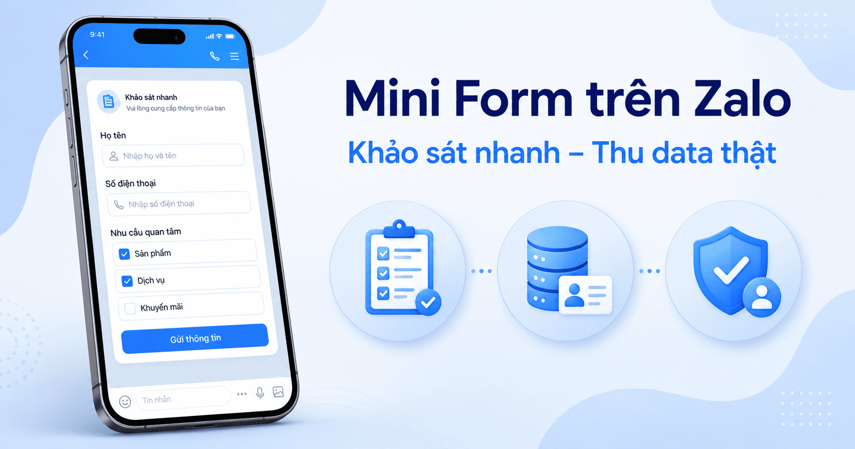 Mini Form – Thu thập dữ liệu