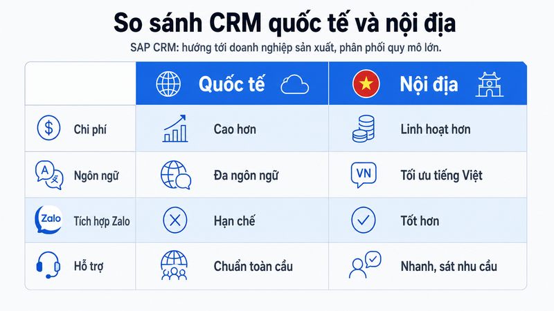 Các công ty CRM quốc tế hoạt động tại Việt Nam