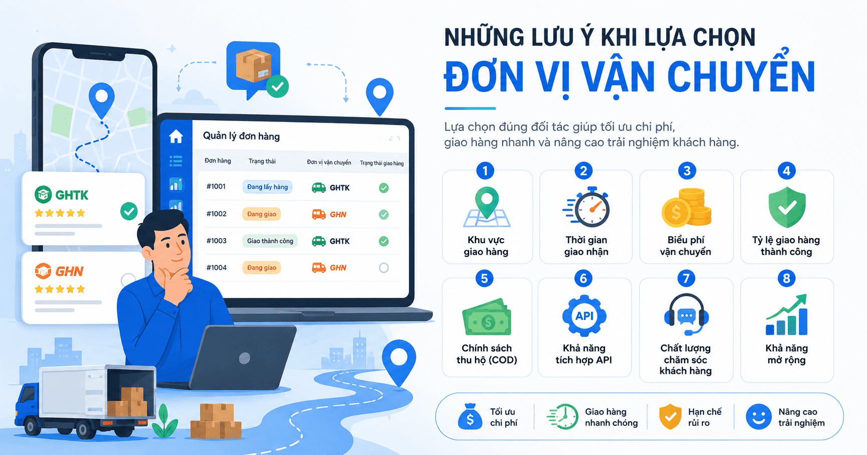 Tích hợp đơn vị vận chuyển (GHTK/GHN)