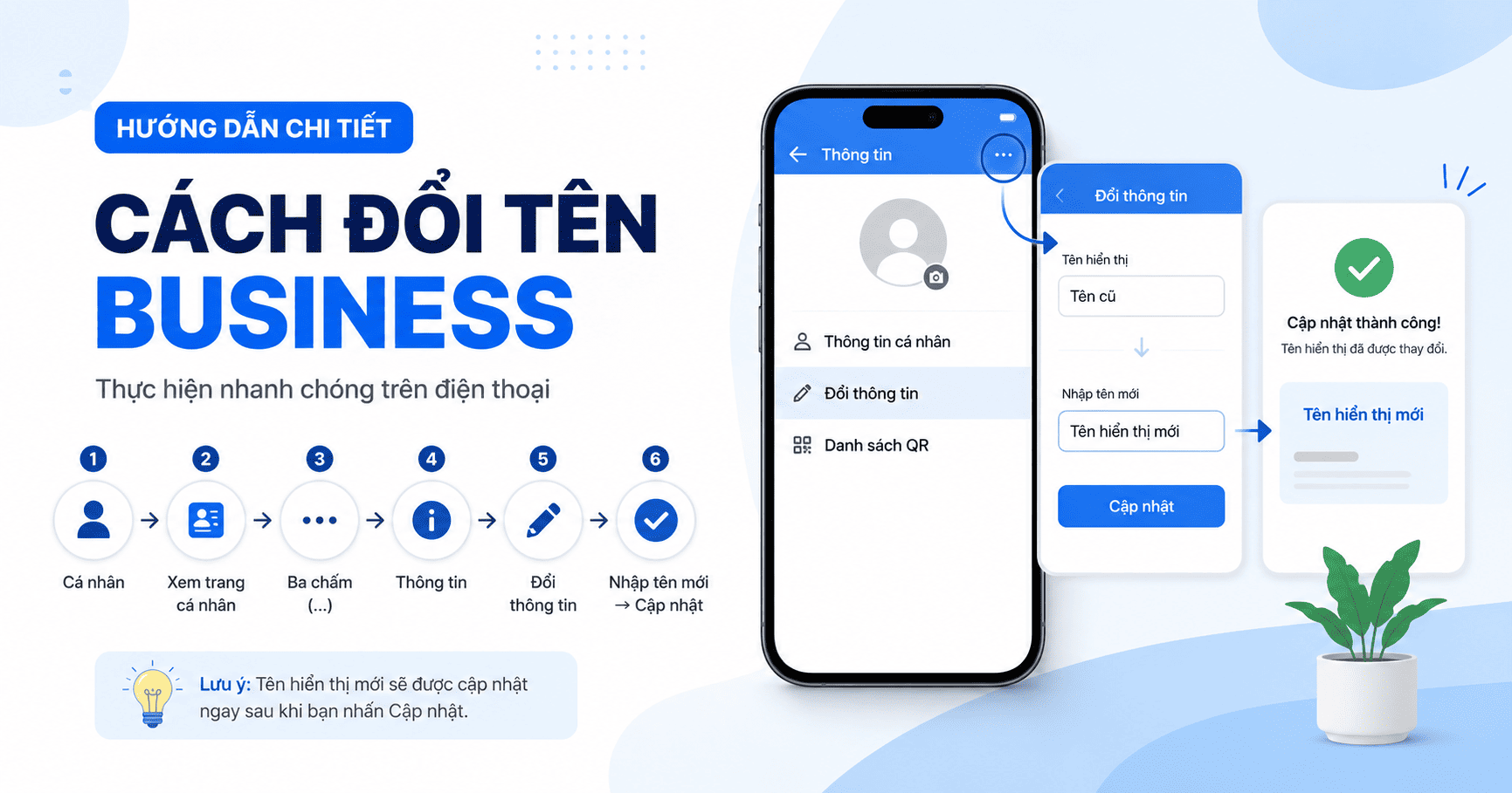 đổi tên zalo business