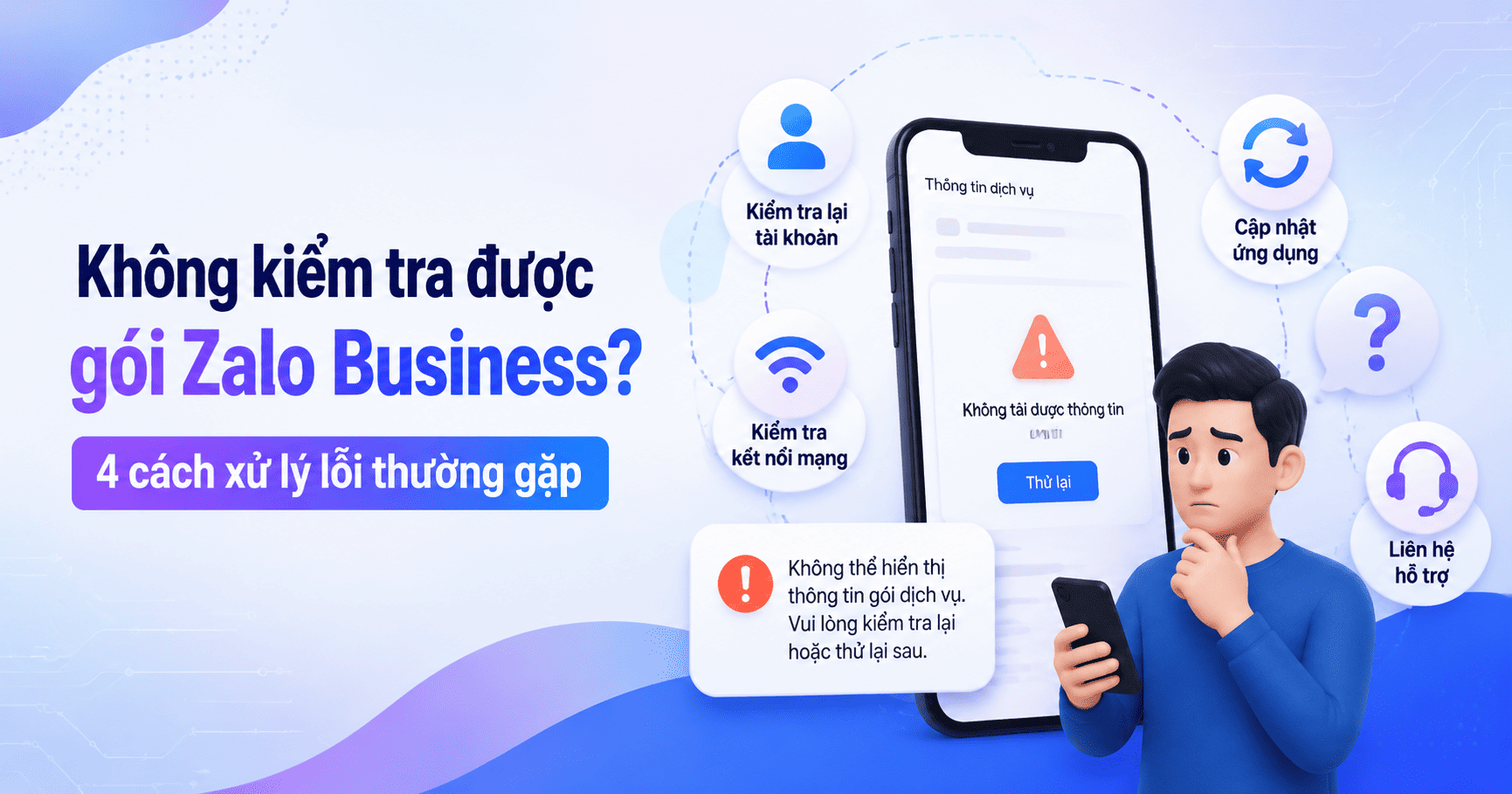 kiểm tra gói zalo business