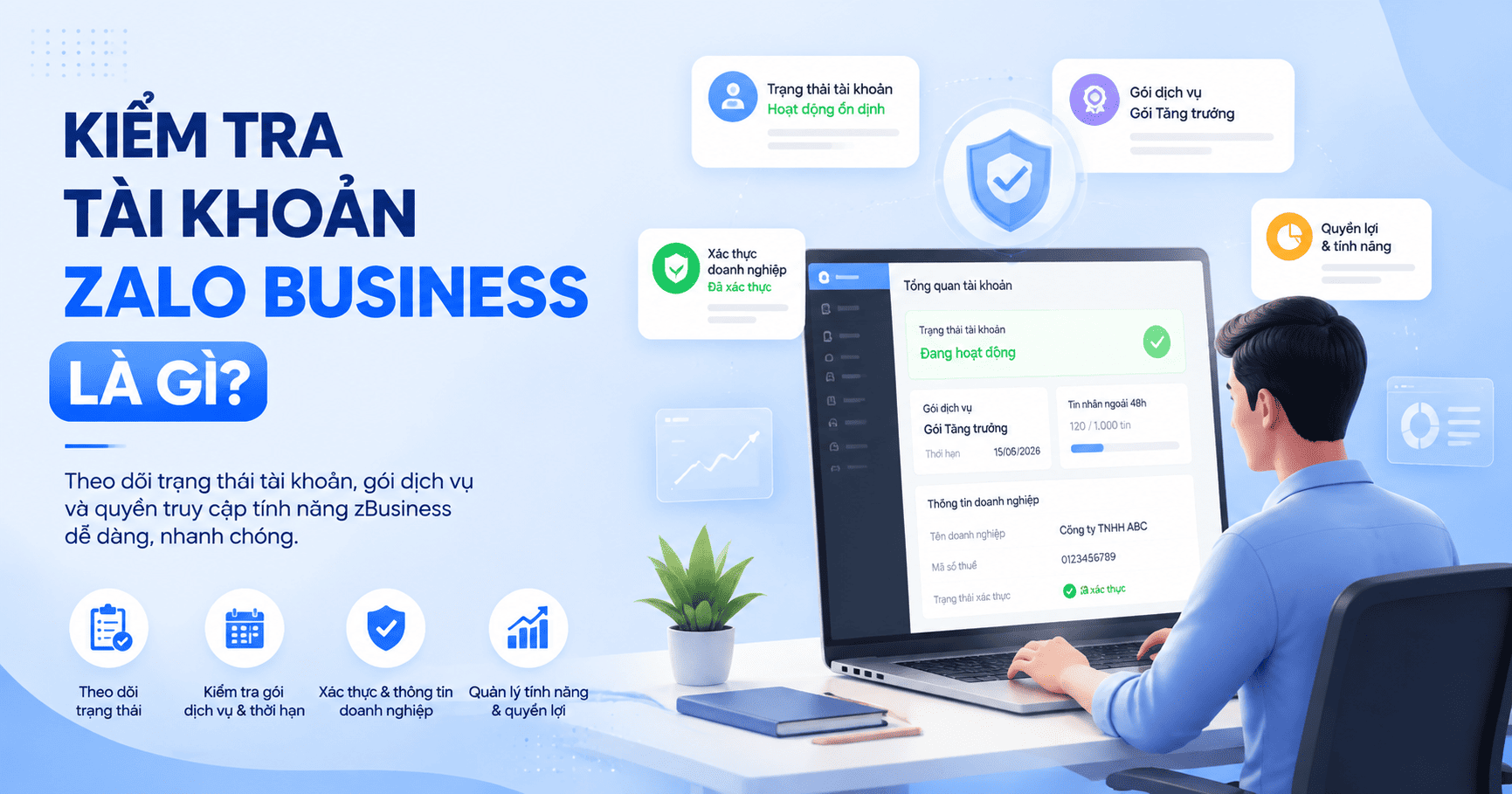 kiểm tra tài khoản zalo business