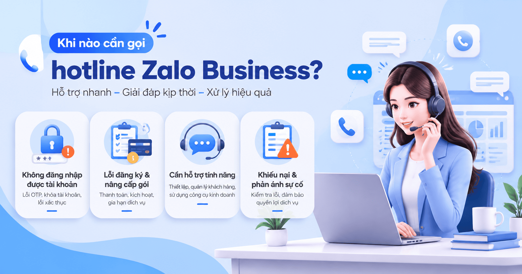 số hotline zalo business 