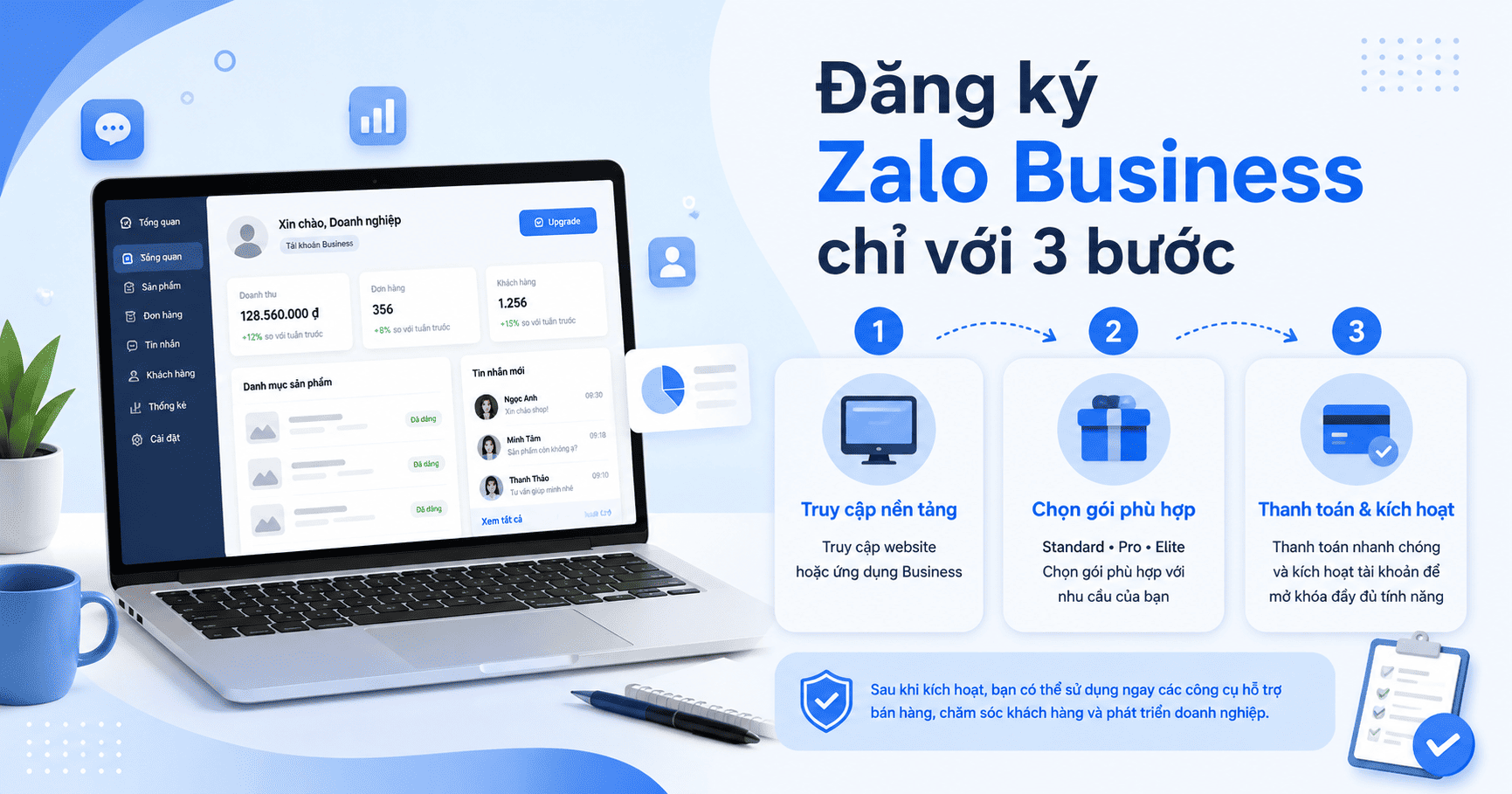 sử dụng zalo business 