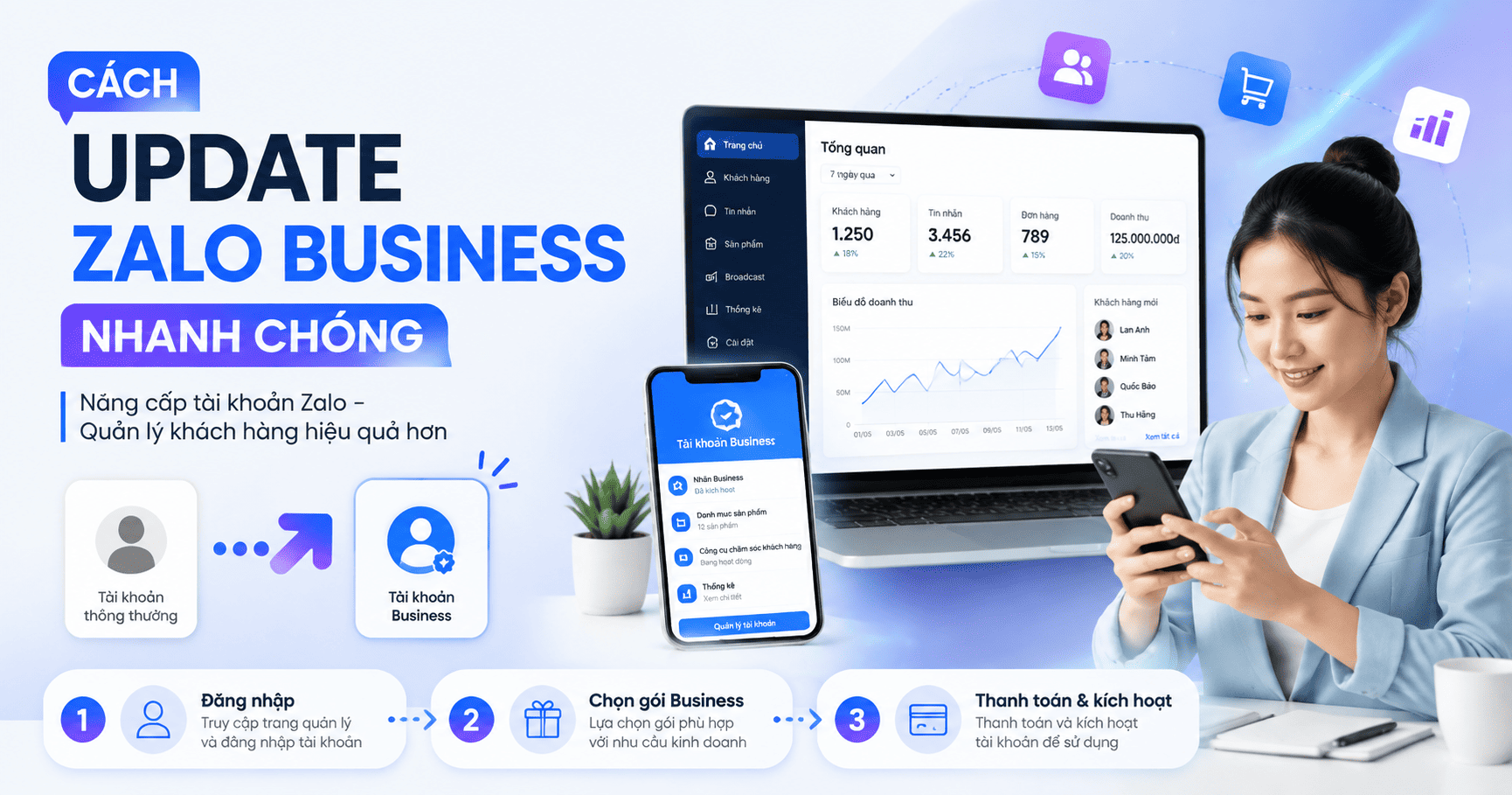update zalo business