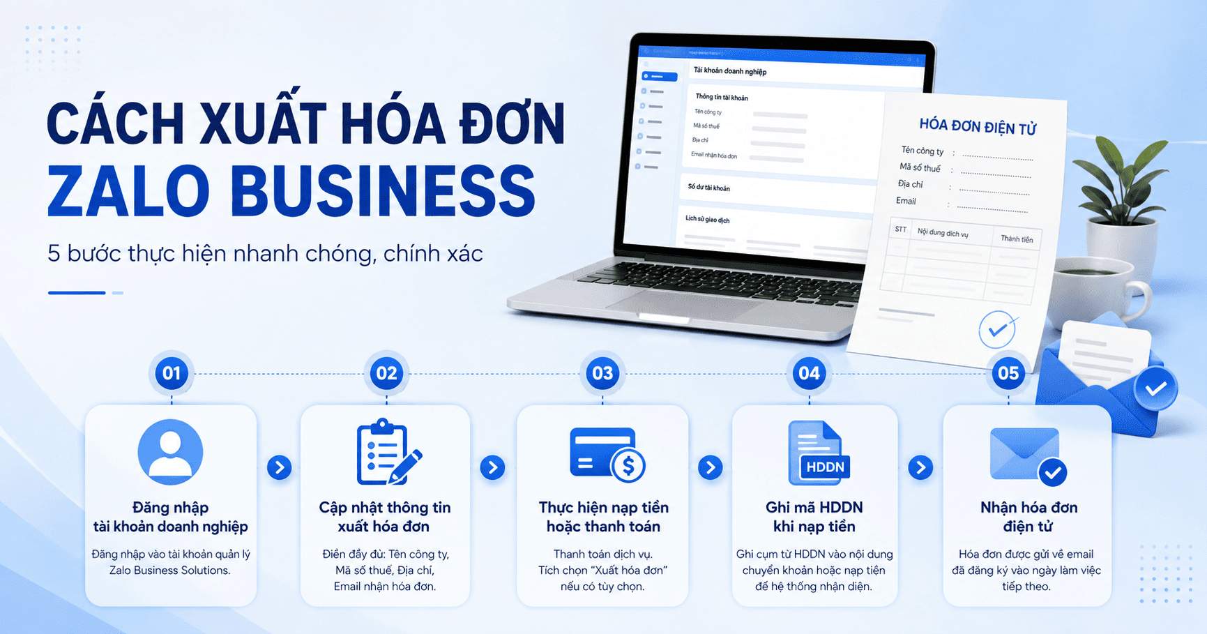 xuất hóa đơn zalo business