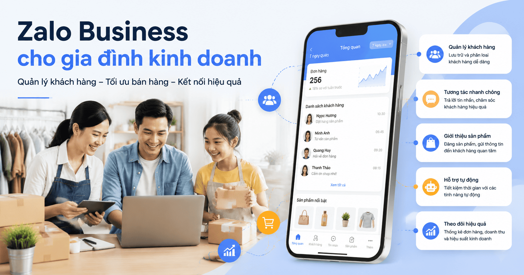 zalo business gia đình
