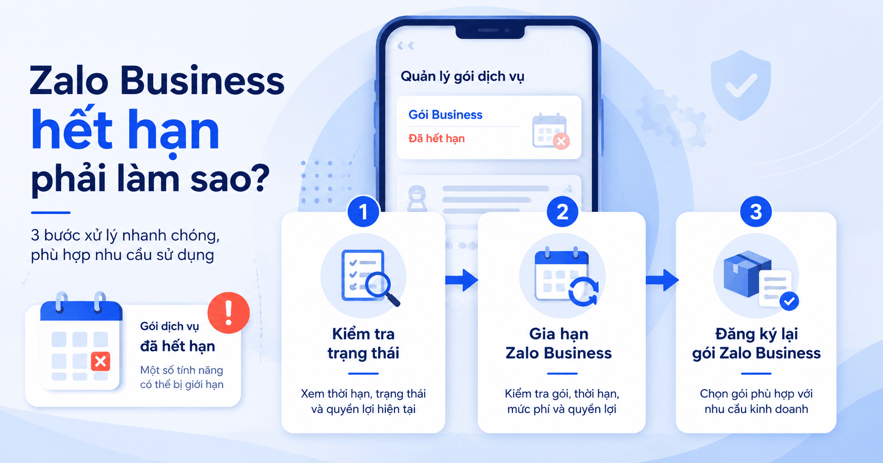 zalo business hết hạn