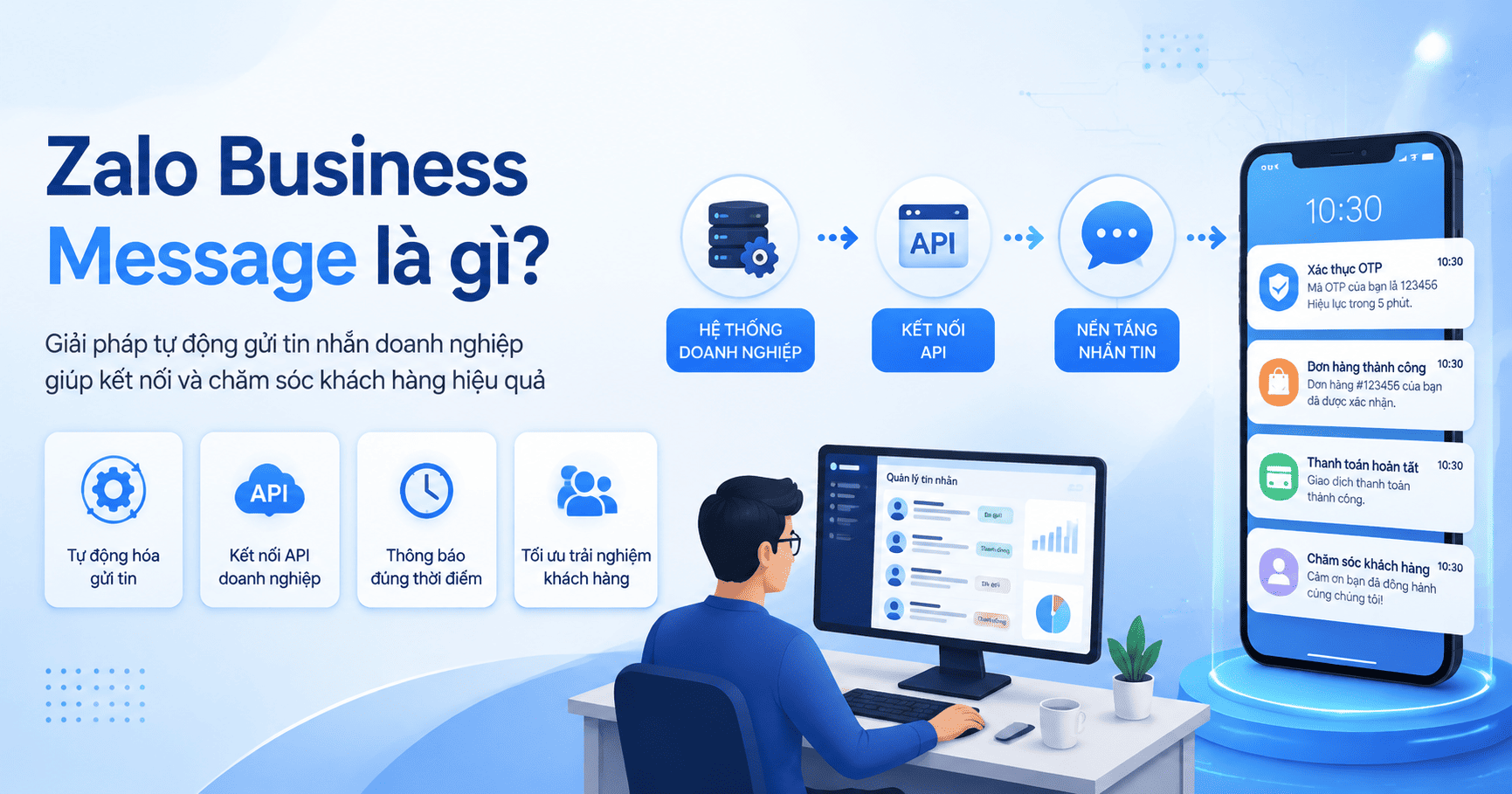 zalo business message