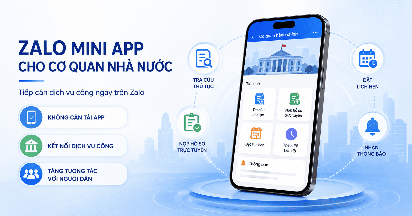 Zalo Mini App cho cơ quan nhà nước