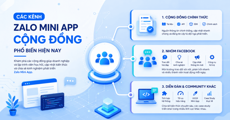 Zalo Mini App cộng đồng là gì? Cách tham gia và các kênh cộng đồng phổ biến