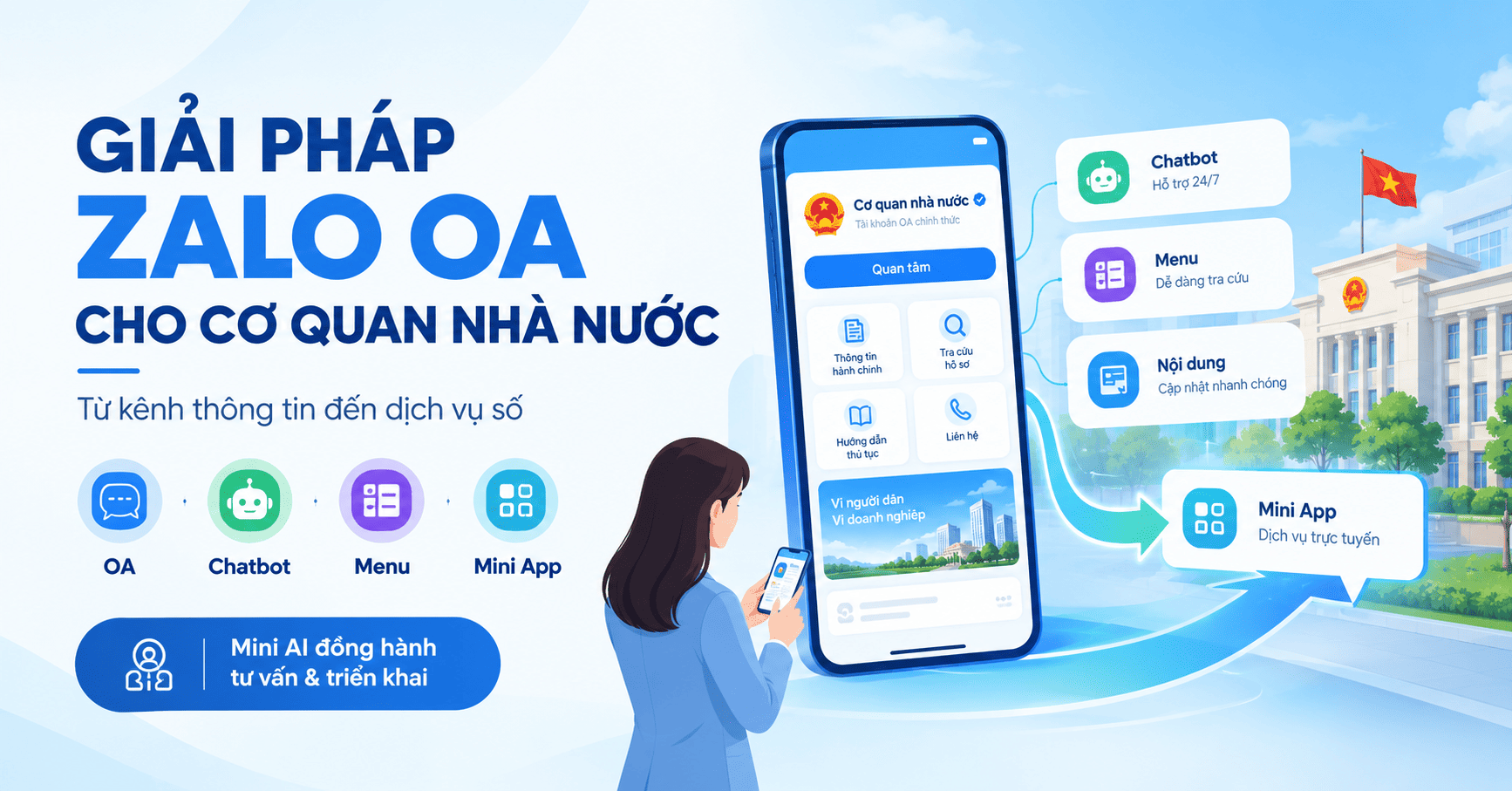 Zalo OA cho cơ quan nhà nước