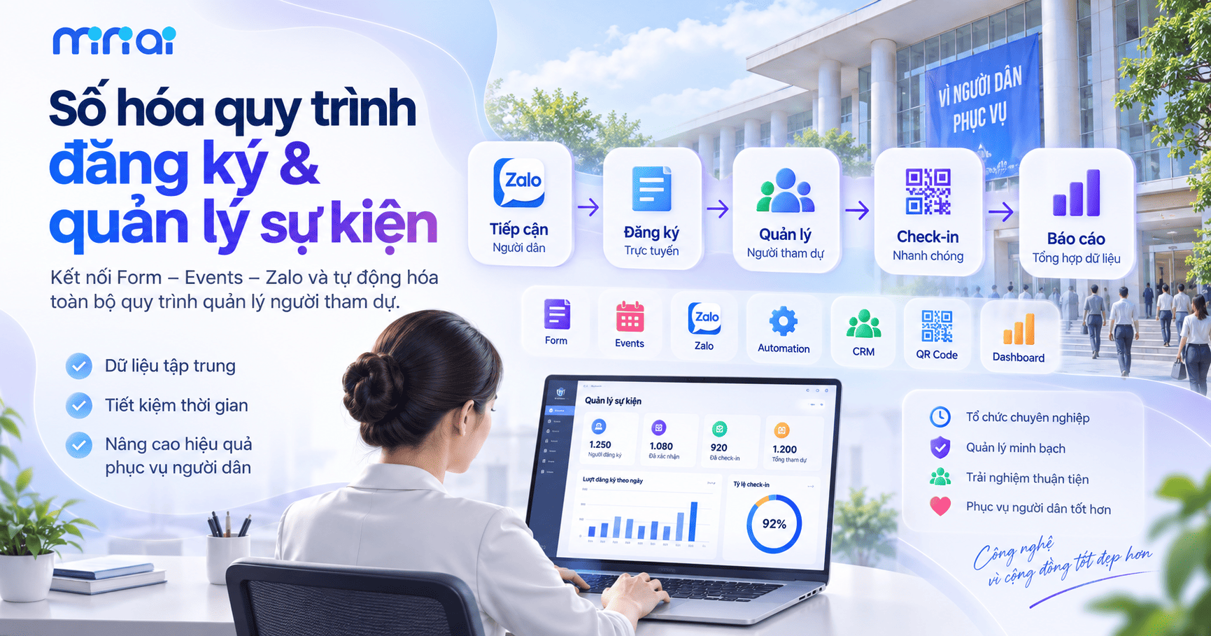 đăng ký sự kiện trực tuyến cho người dân