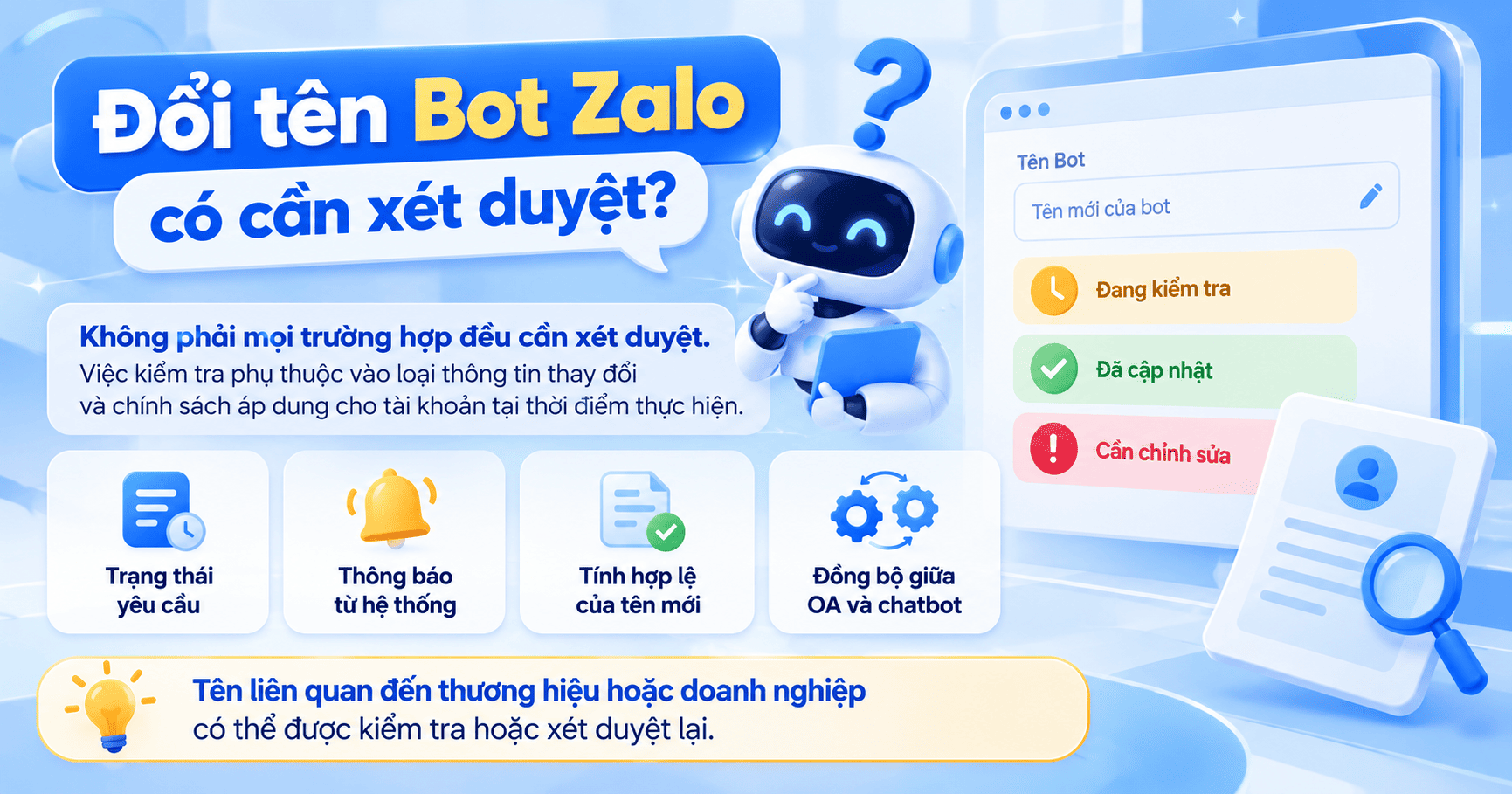 đổi tên bot zalo