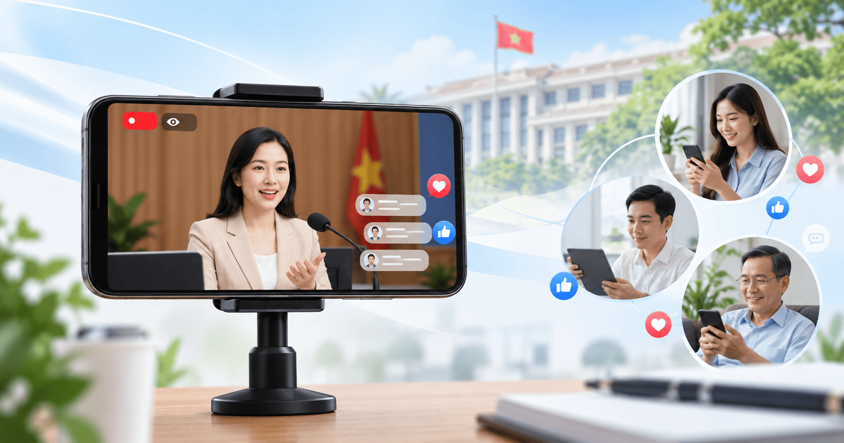 livestream trên Zalo cho cơ quan nhà nước