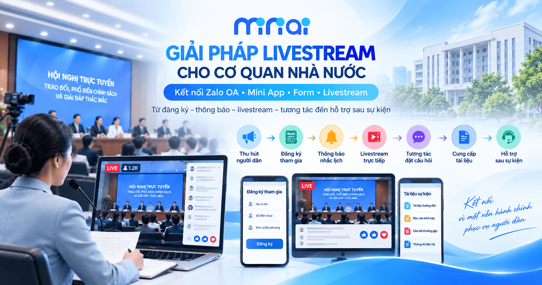 livestream trên Zalo cho cơ quan nhà nước