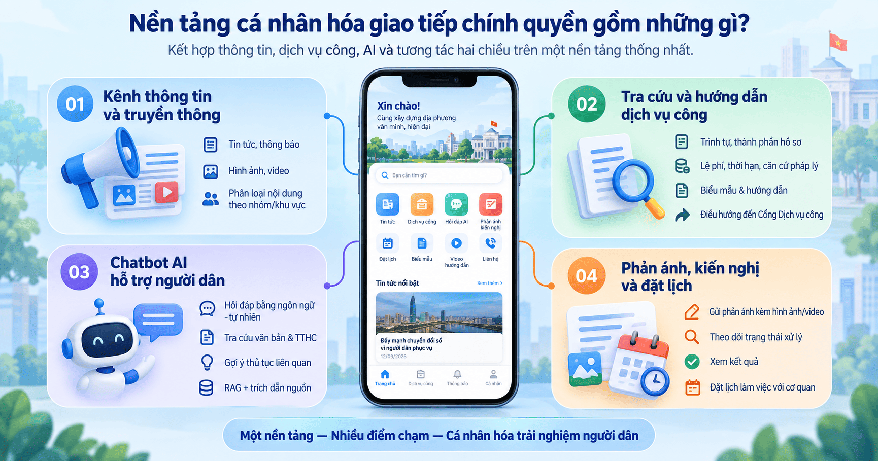 nền tảng cá nhân hóa giao tiếp chính quyền 