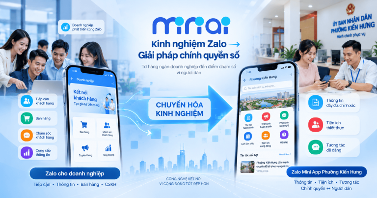 Phường Kiến Hưng triển khai Zalo Mini App: Tạo điểm chạm số trong giao tiếp
