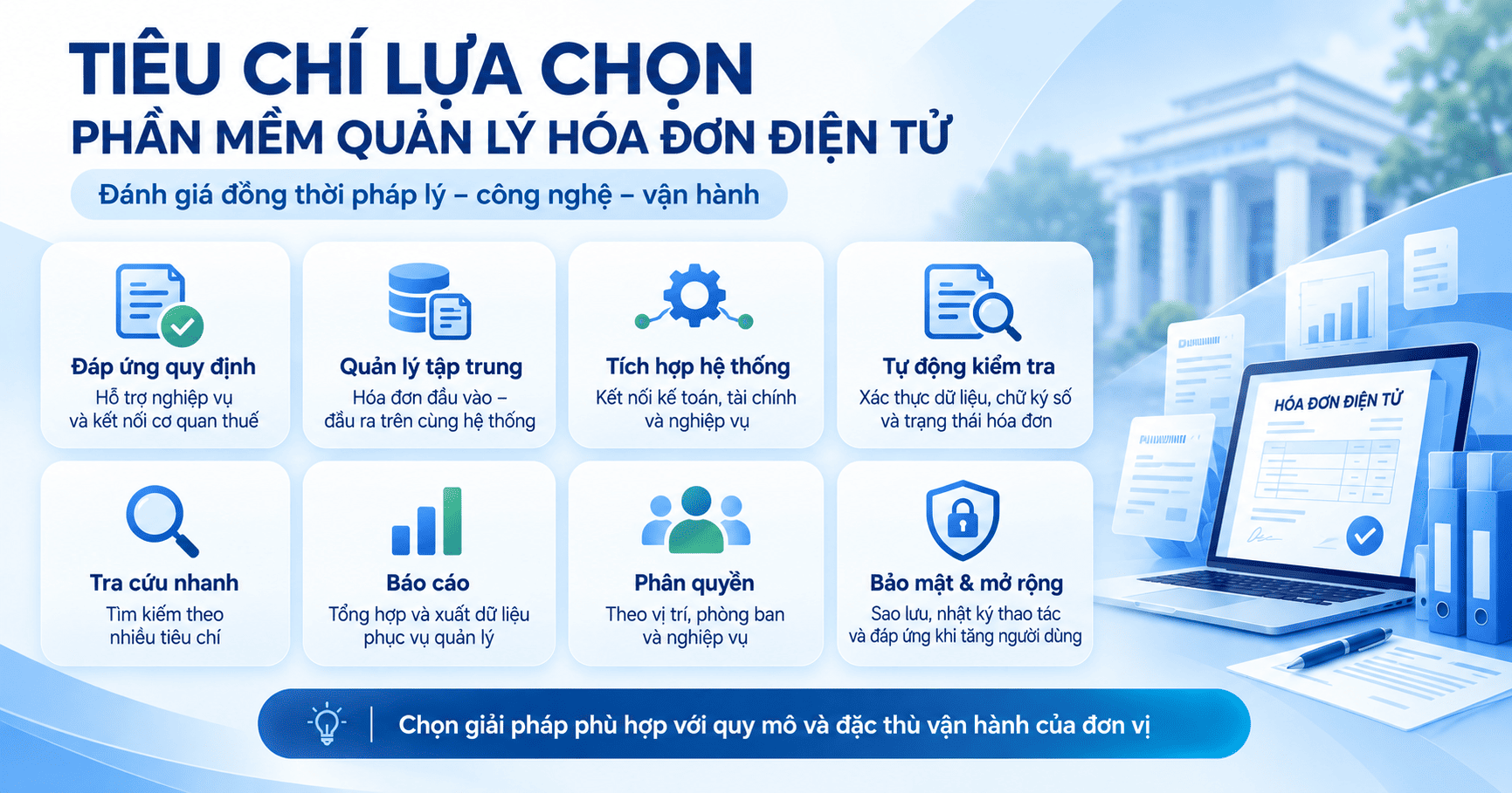 quản lý hóa đơn điện tử cho đơn vị công