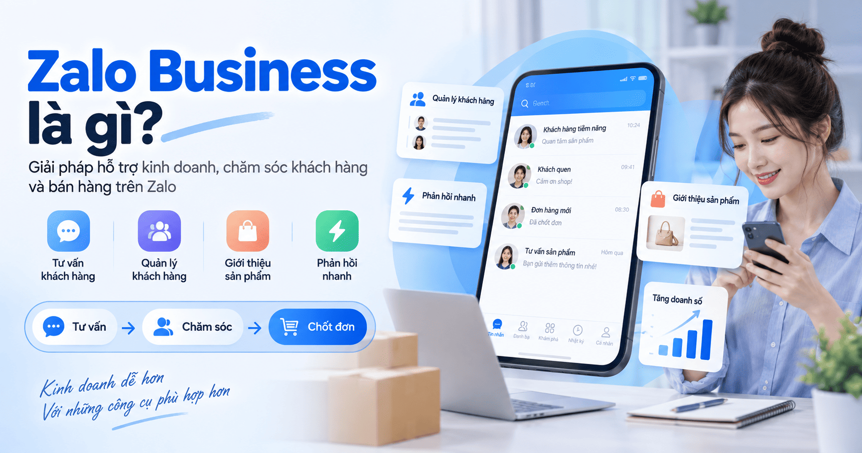 review zalo business