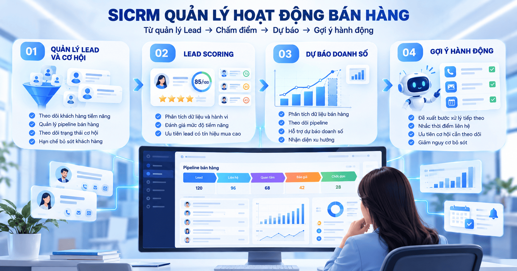 SICRM có thể quản lý những gì