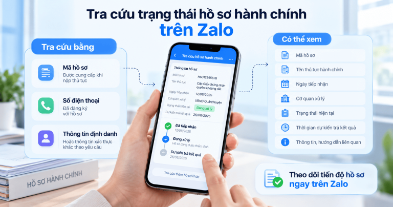 Triển khai thông báo hồ sơ hành chính qua Zalo
