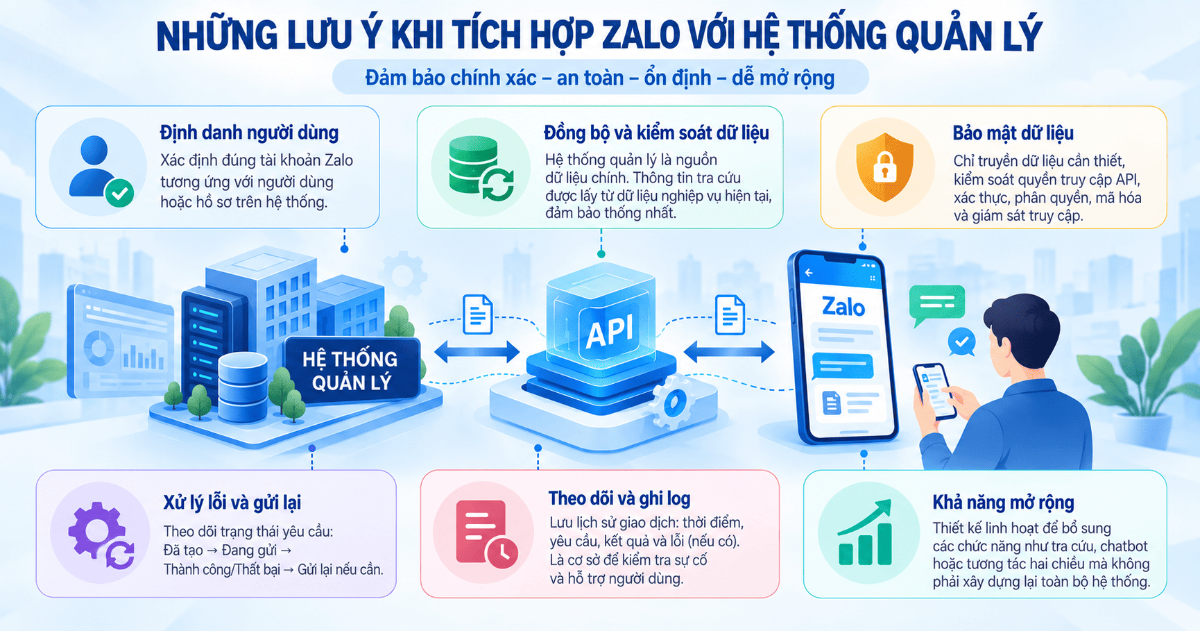 tích hợp Zalo với hệ thống quản lý
