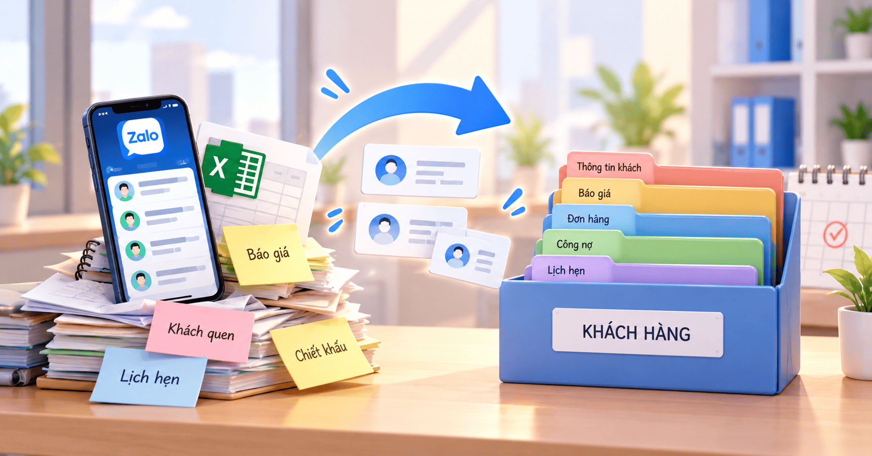 Bàn giao khách hàng khi nhân viên nghỉ