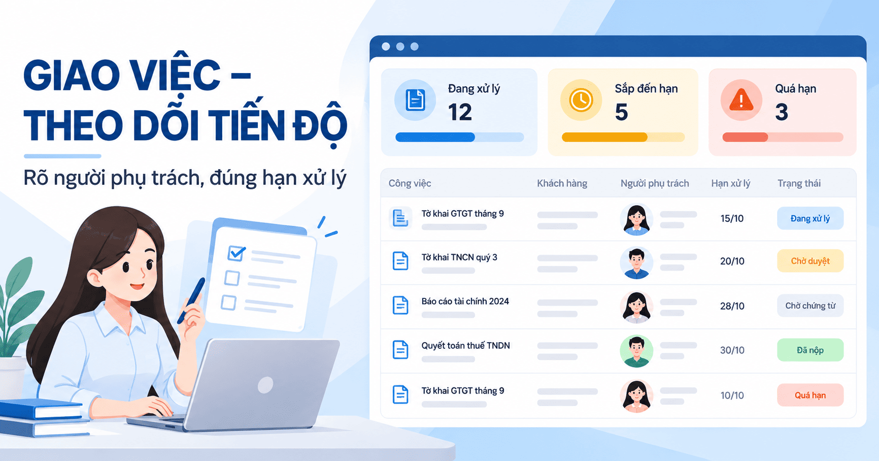 Phần mềm quản lý công việc kế toán