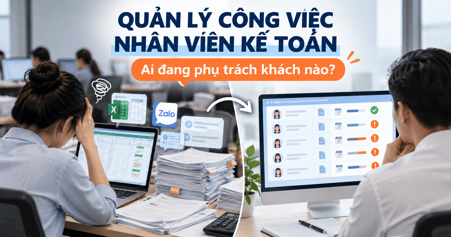 Quản lý công việc nhân viên kế toán