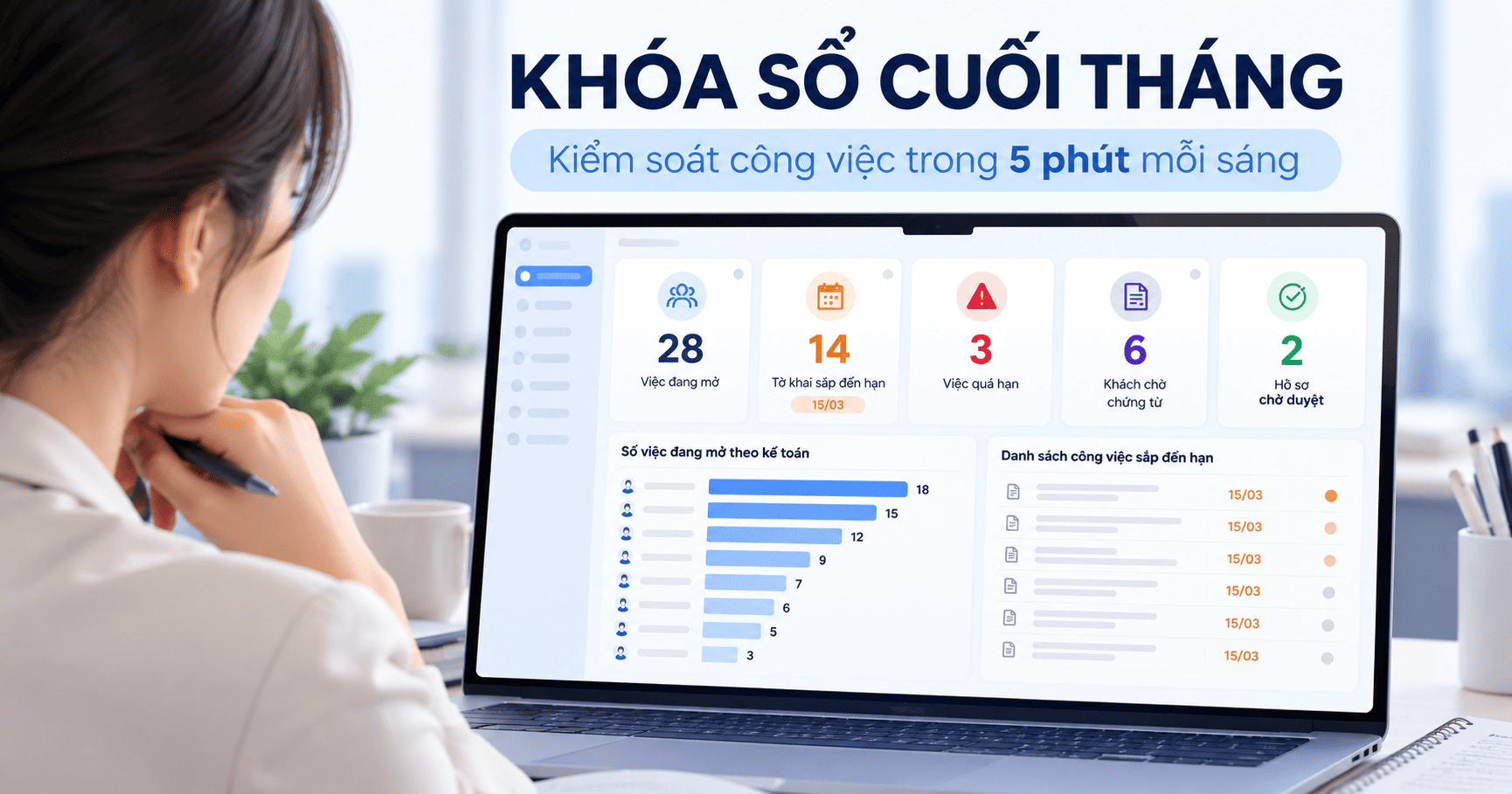 Quản lý công việc nhân viên kế toán